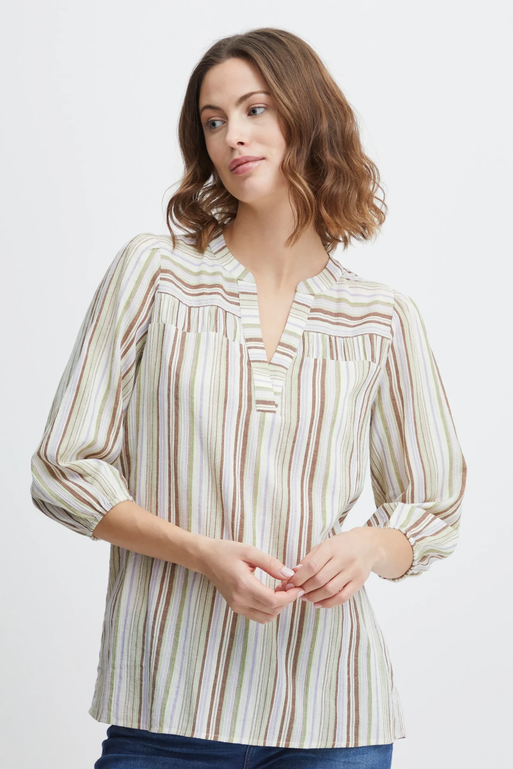 Blouse with long sleeve