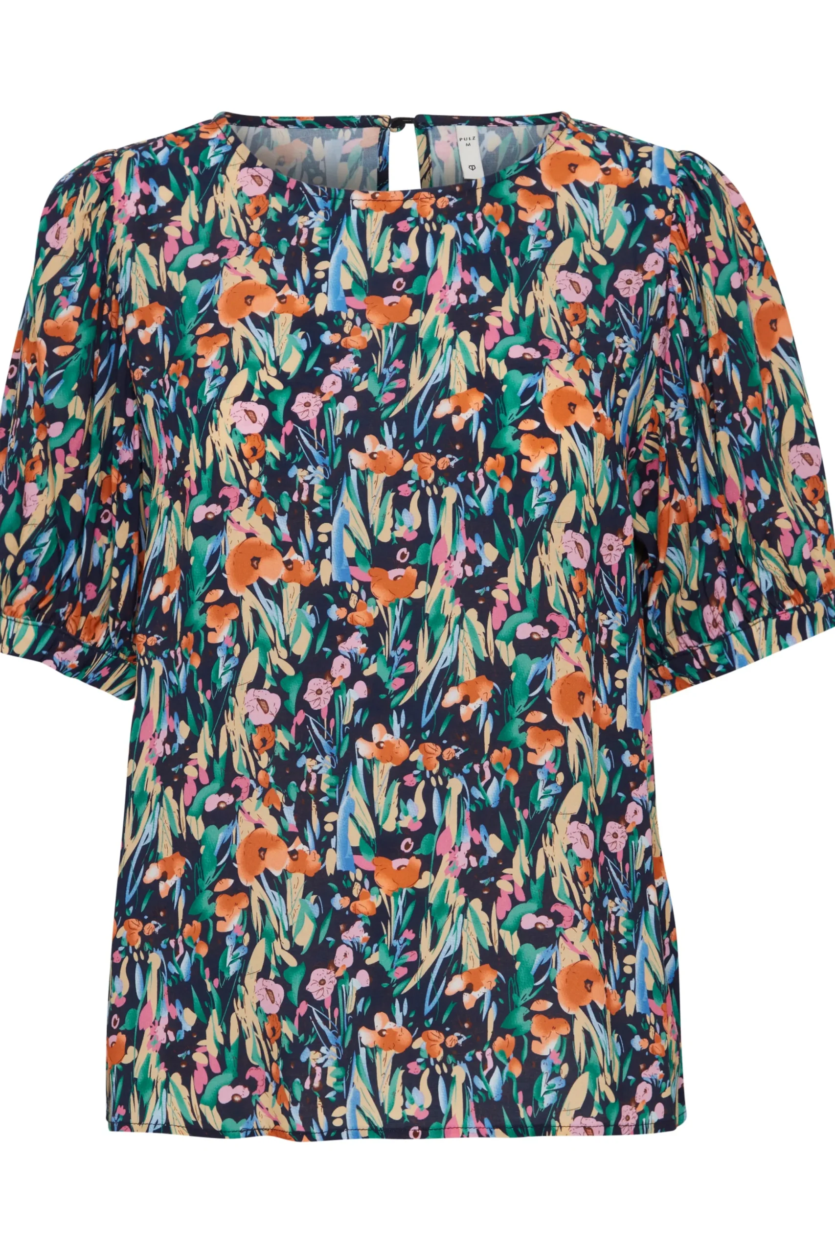 Blouse with short sleeve