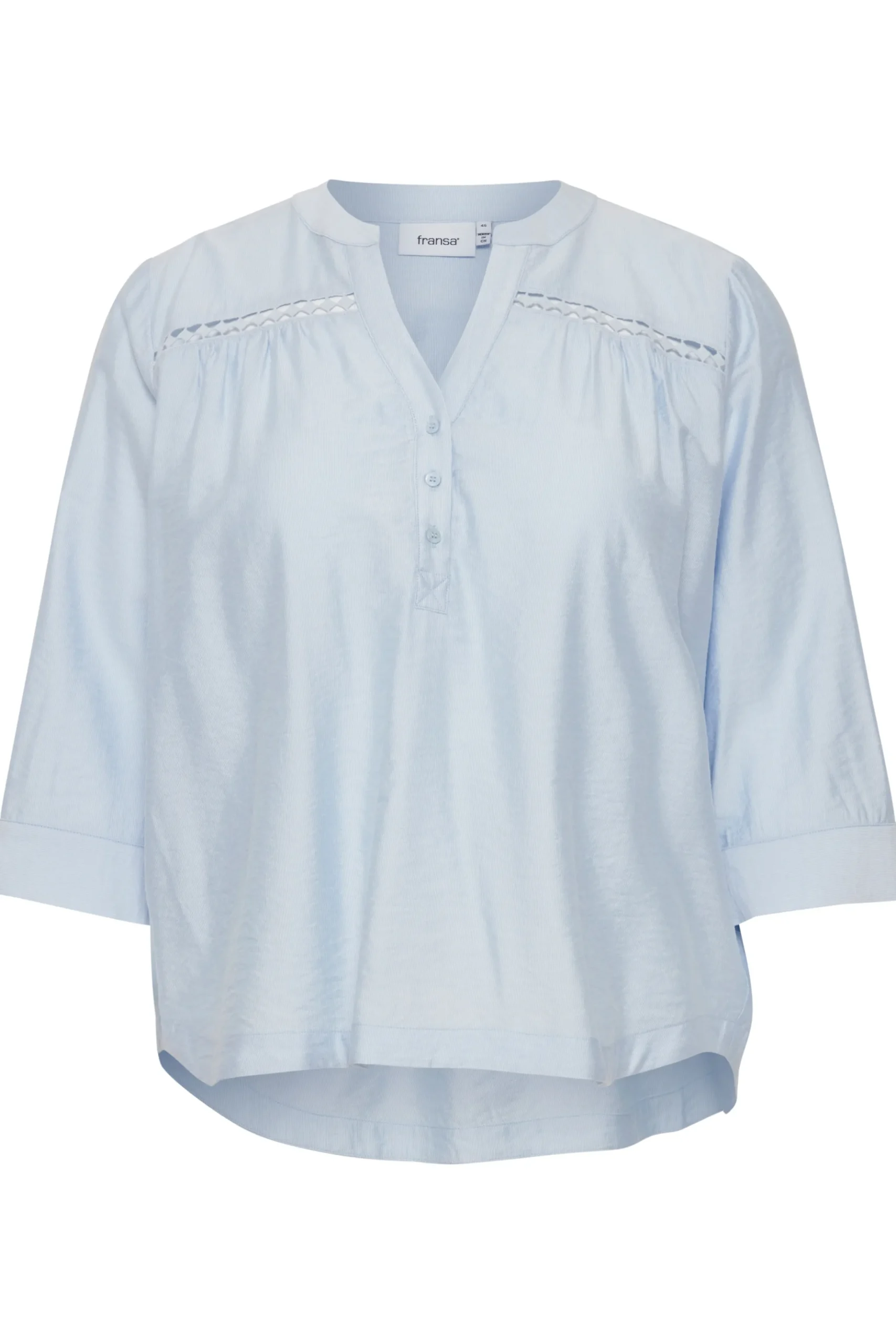 Blouse with short sleeve