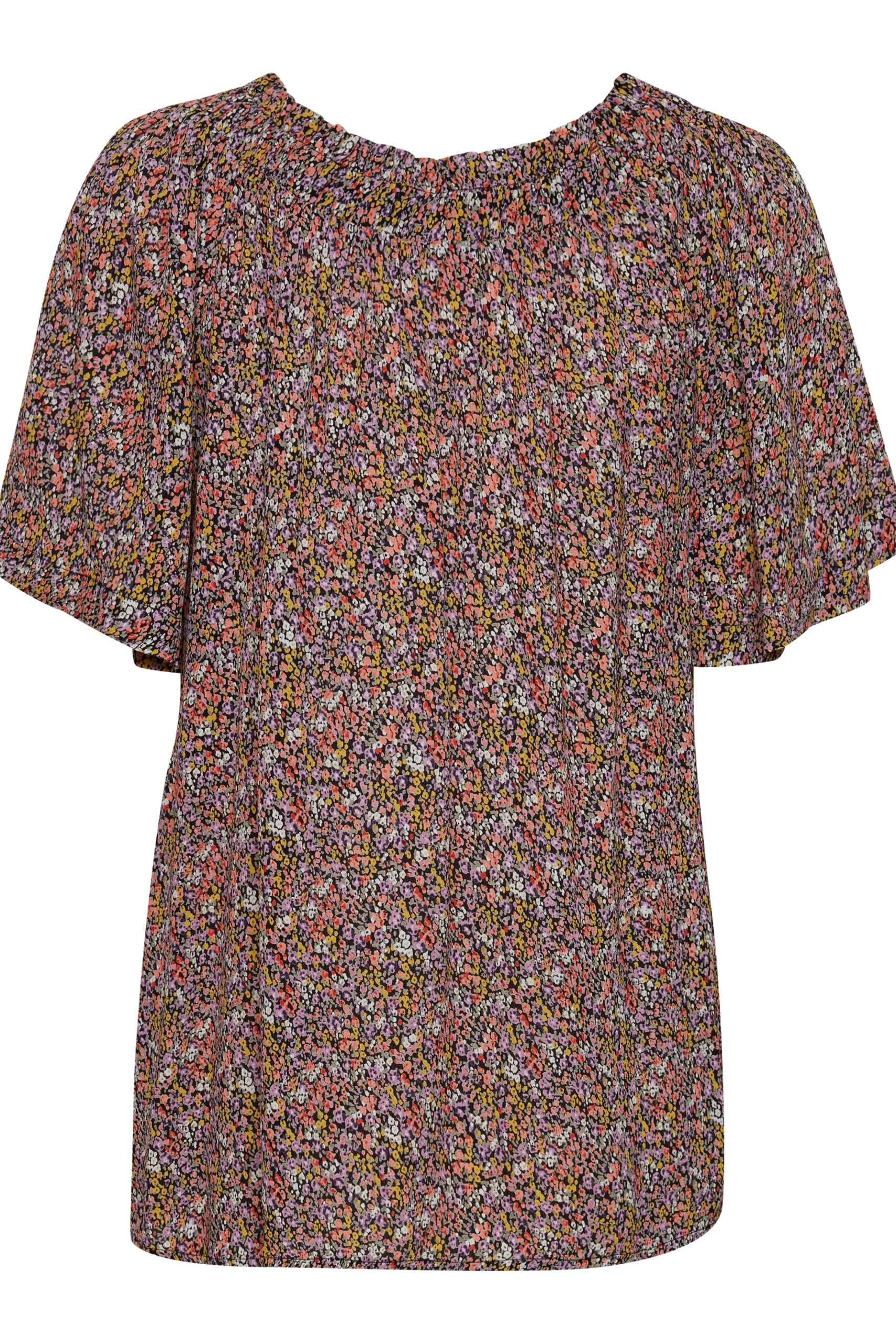 Blouse with short sleeve