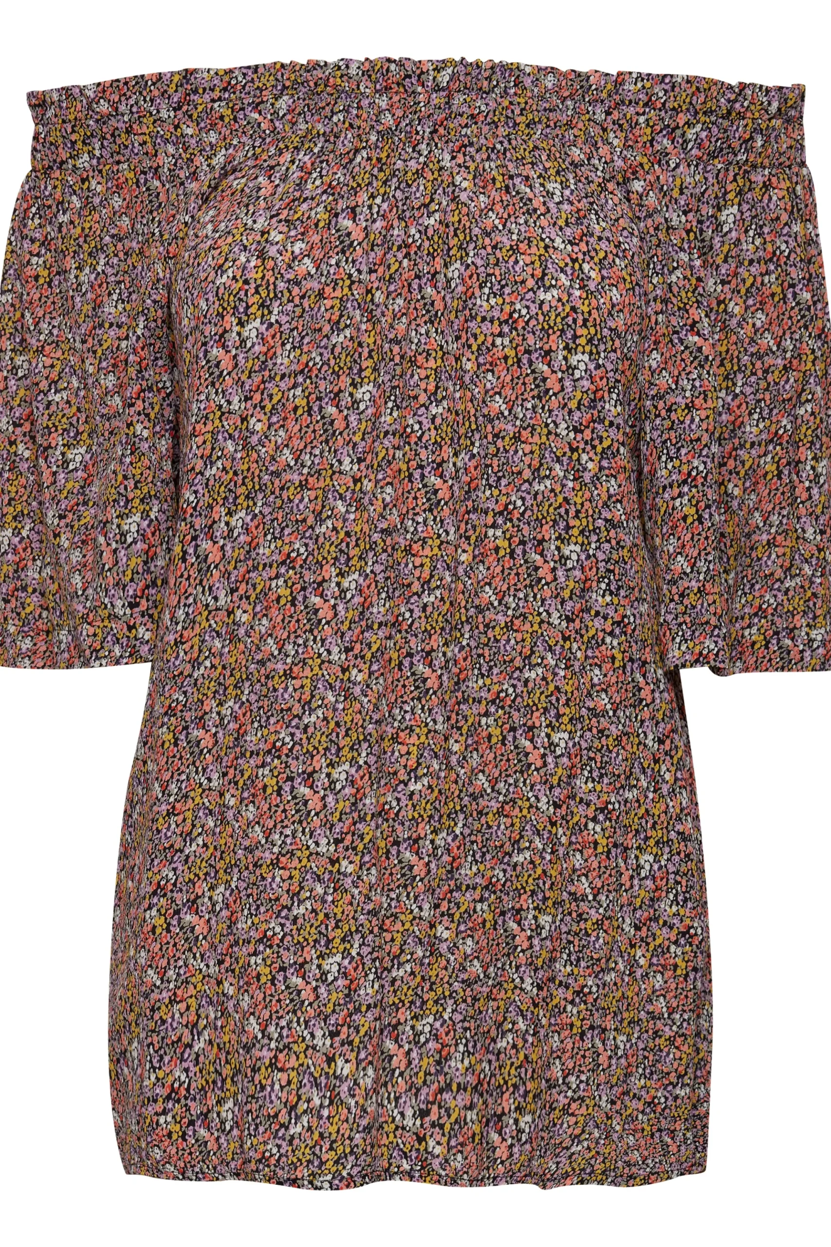Blouse with short sleeve
