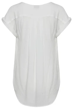Blouse with short sleeve
