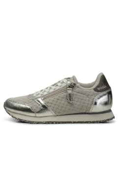 YdunMetallicZipper Shoe